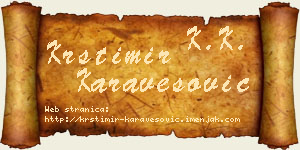 Krstimir Karavesović vizit kartica